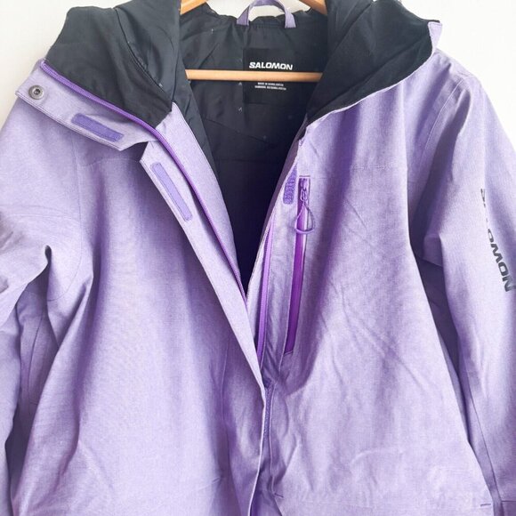 Salomon Stance Cargo Jacket Lavender Purple XL - Picture 5 of 9